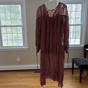 FP One Lace Dress in mauve